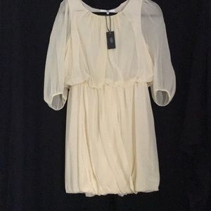 tibi new cream dress